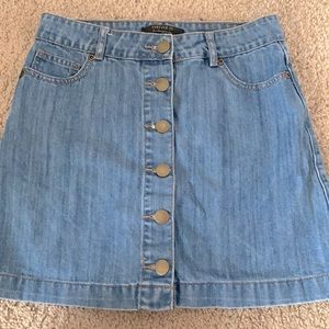 forever 21 denim skirt